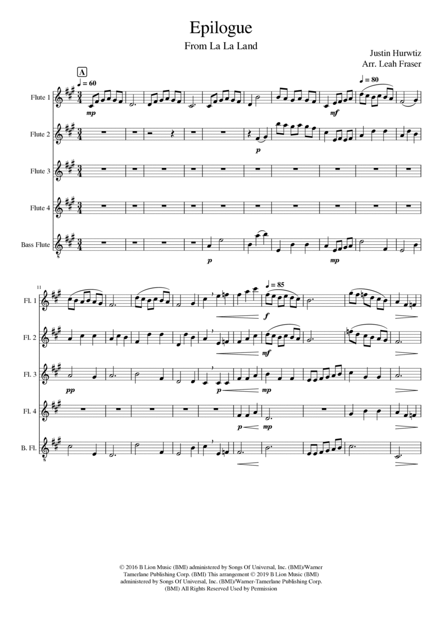 Epilogue Woodwind Quintet scores gallery preview page 1