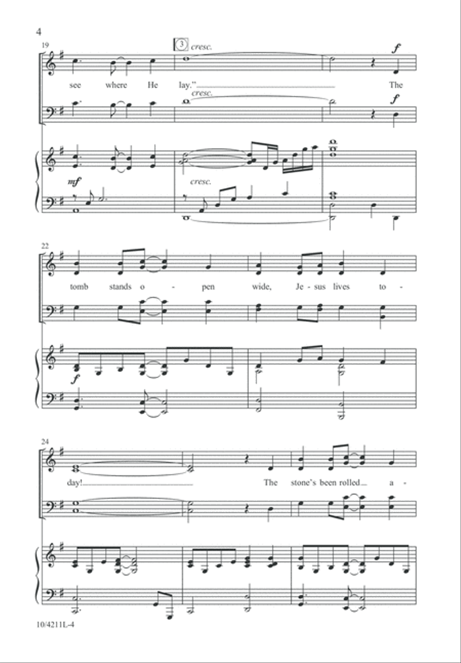 The Tomb Stands Open Wide 4-Part scores gallery preview page 5