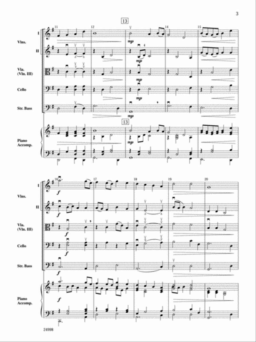 Along the River String Orchestra scores gallery preview page 3