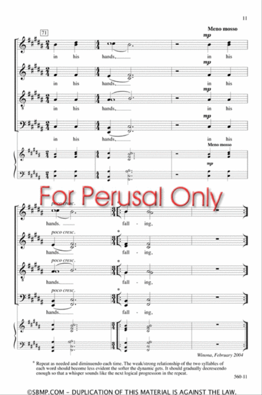 Autumn - SATB divisi Octavo Divisi scores gallery preview page 10