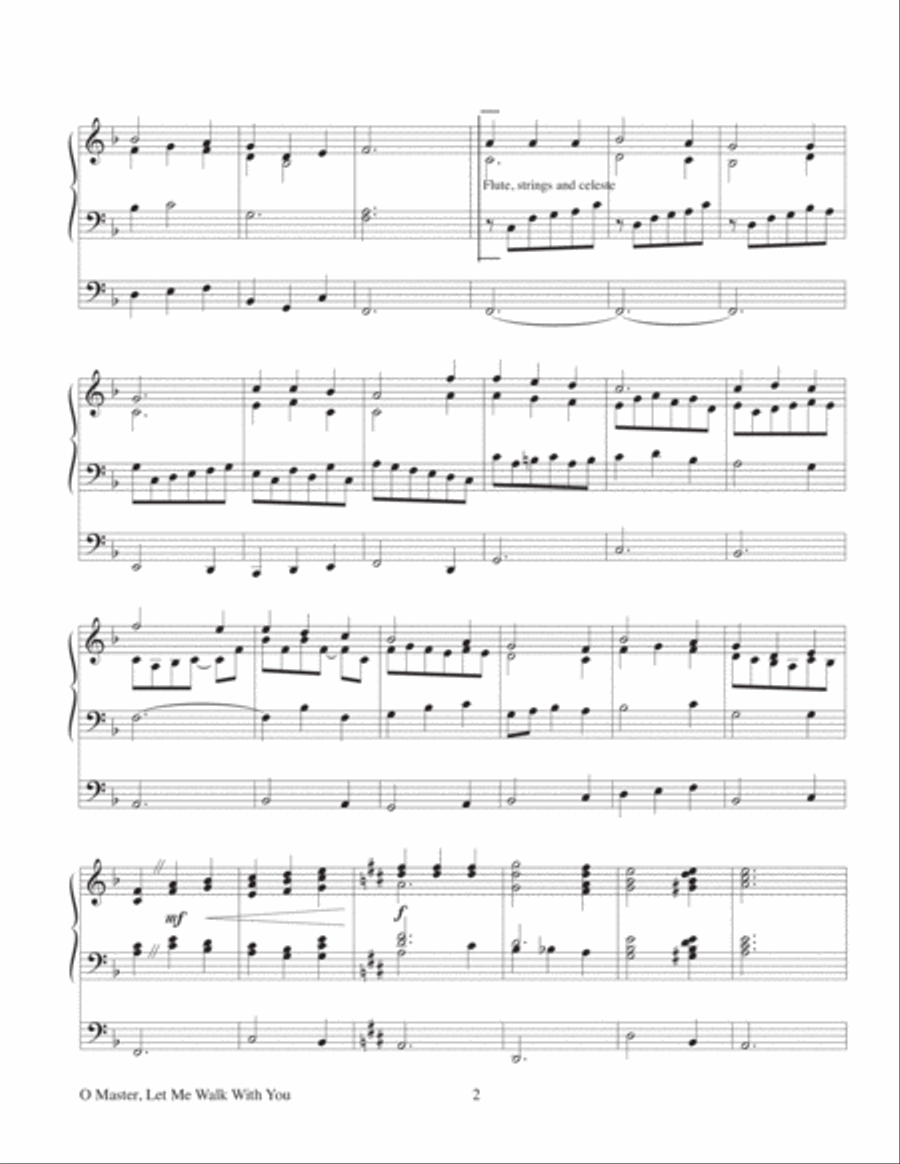 O Master, Let Me Walk With You Organ Solo scores gallery preview page 2