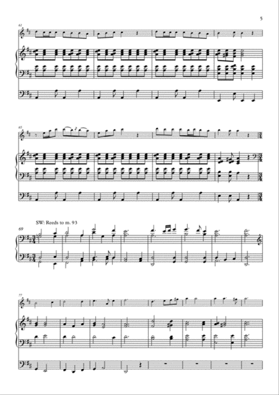 Danse niçoise for trumpet & organ, timp./perc. ad lib Small Ensemble scores gallery preview page 5