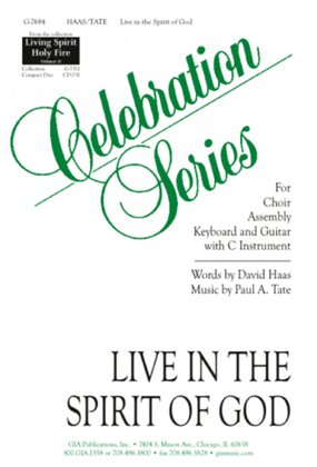 Book cover for Live In the Spirit of God - Instrument edition