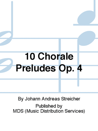 Book cover for 10 Chorale Preludes op. 4