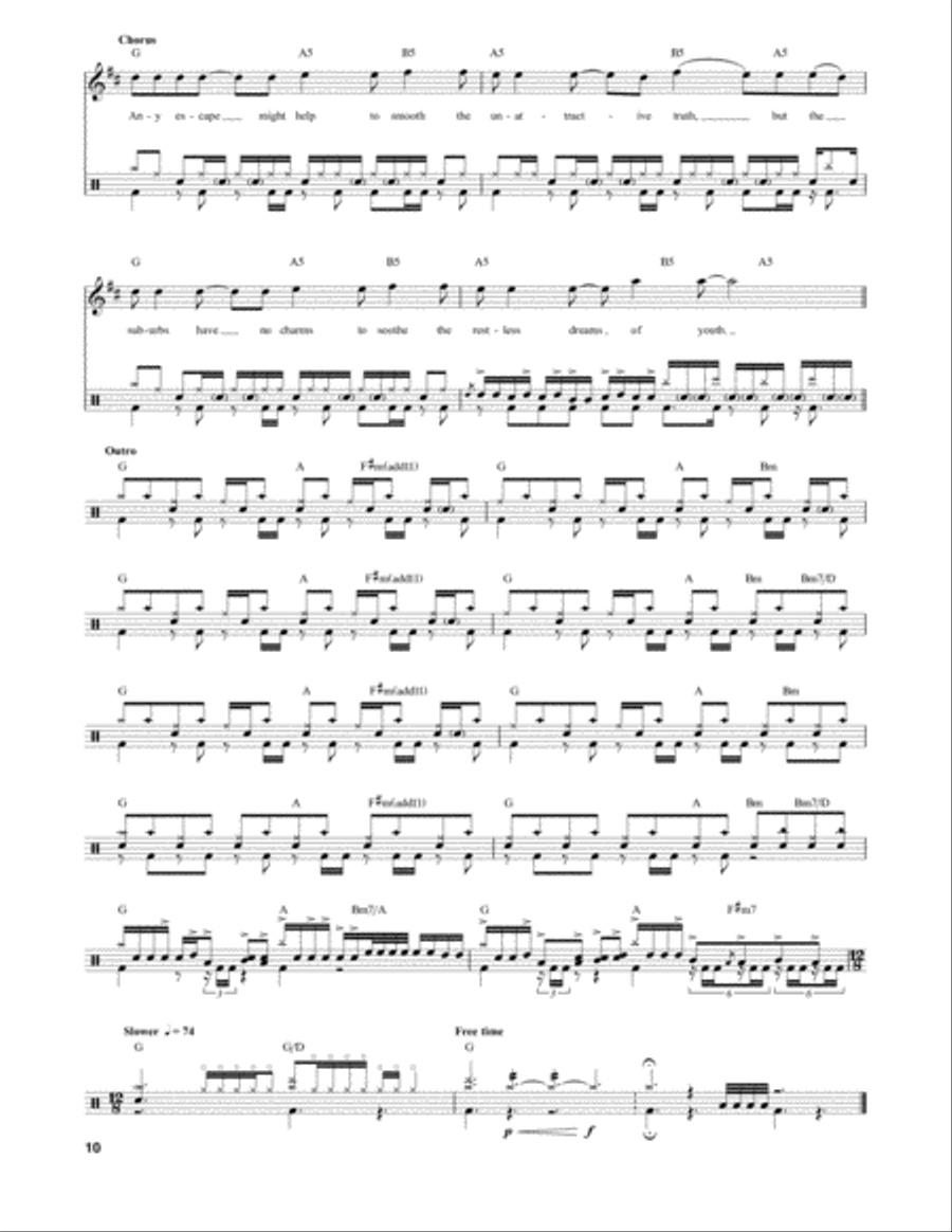 Subdivisions Drum Set scores gallery preview page 10