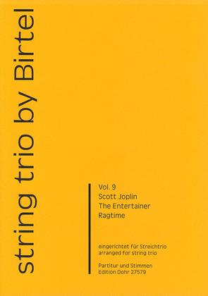 Book cover for The Entertainer -Ragtime- (für Streichtrio)