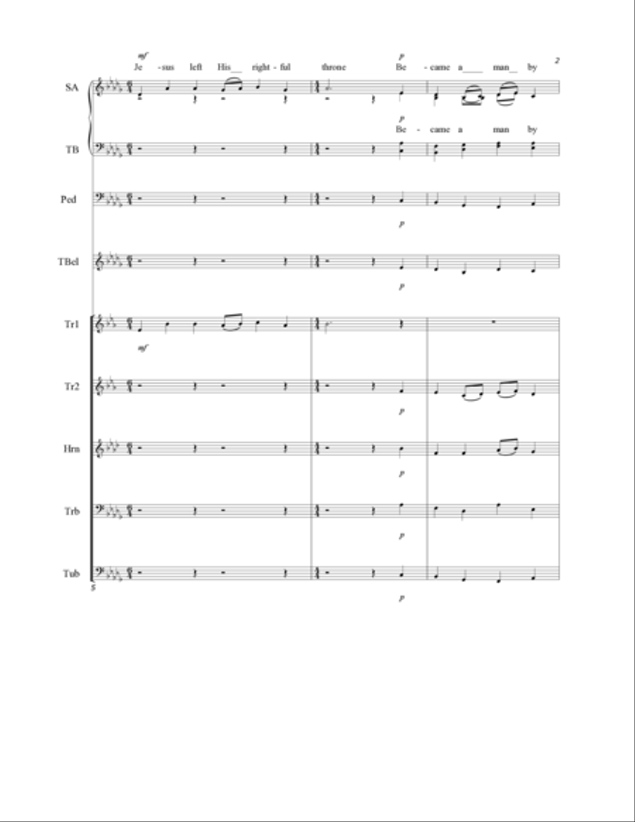 Christmas Hymn 4-Part scores gallery preview page 3