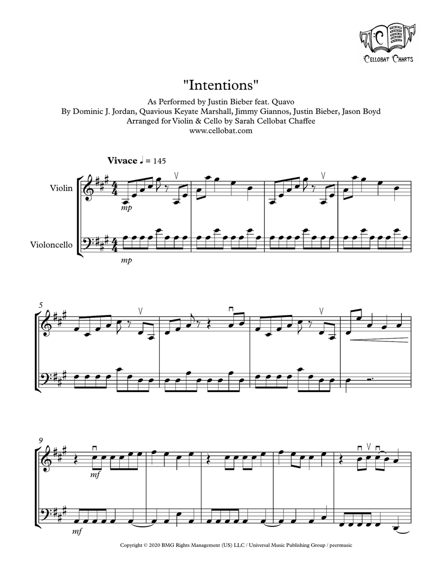 Intentions String Duet scores gallery preview page 1