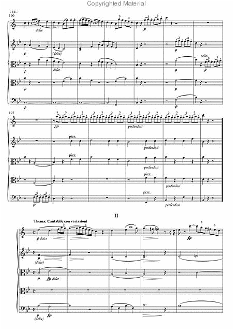 Quintet, Op. 15 String Quartet scores gallery preview page 3