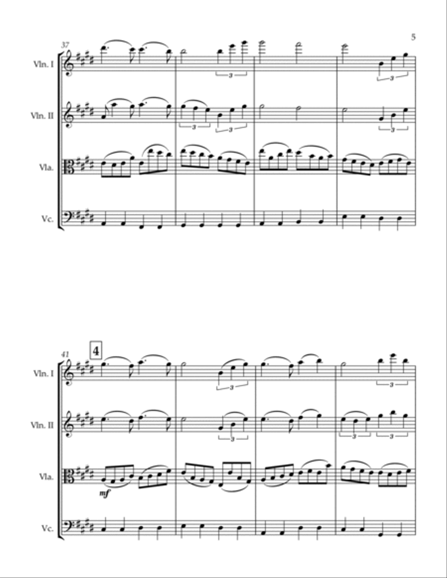 If Only String Quartet scores gallery preview page 5