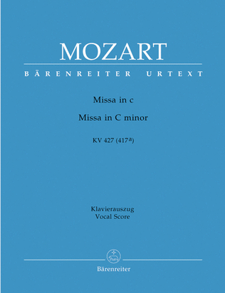Book cover for Missa c minor, KV 427(417a)
