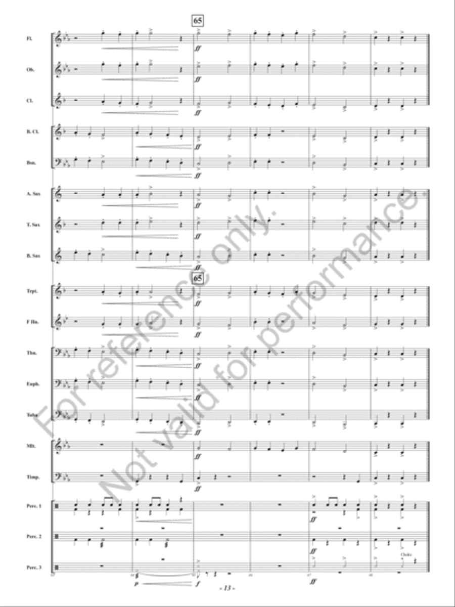 Dark Forest Dance Dark Forest Dance Concert Band scores gallery preview page 14