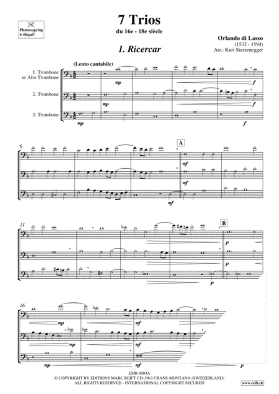 7 Trios Trombone scores gallery preview page 3