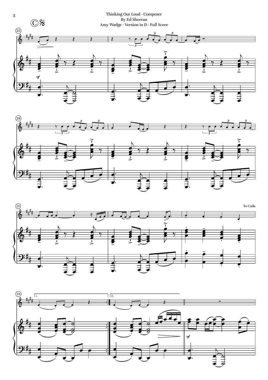 Thinking Out Loud Thinking Out Loud Chamber Music scores gallery preview page 4