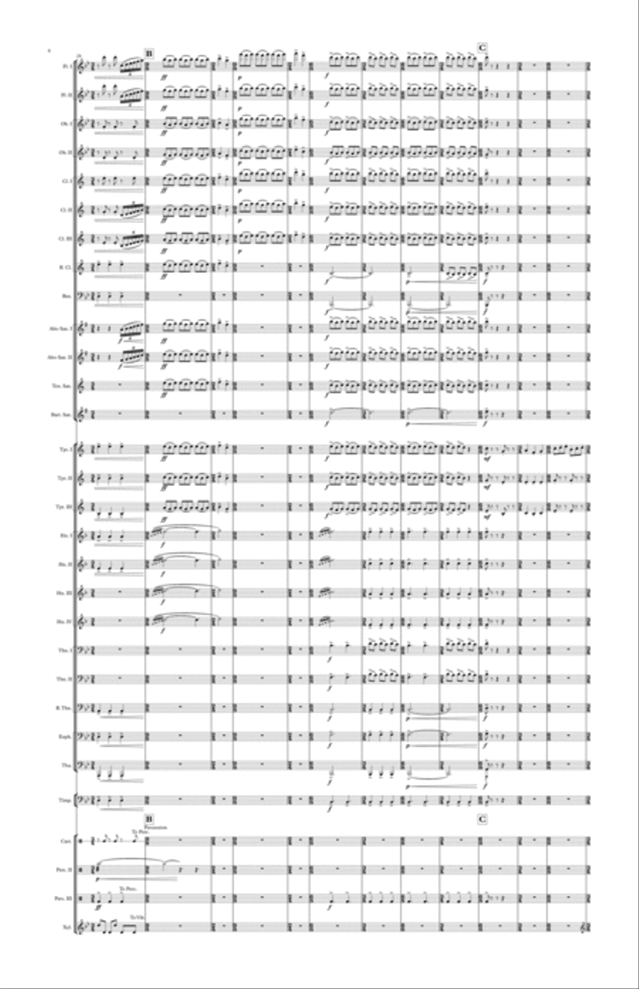Attack of The Toy Planes Concert Band scores gallery preview page 6