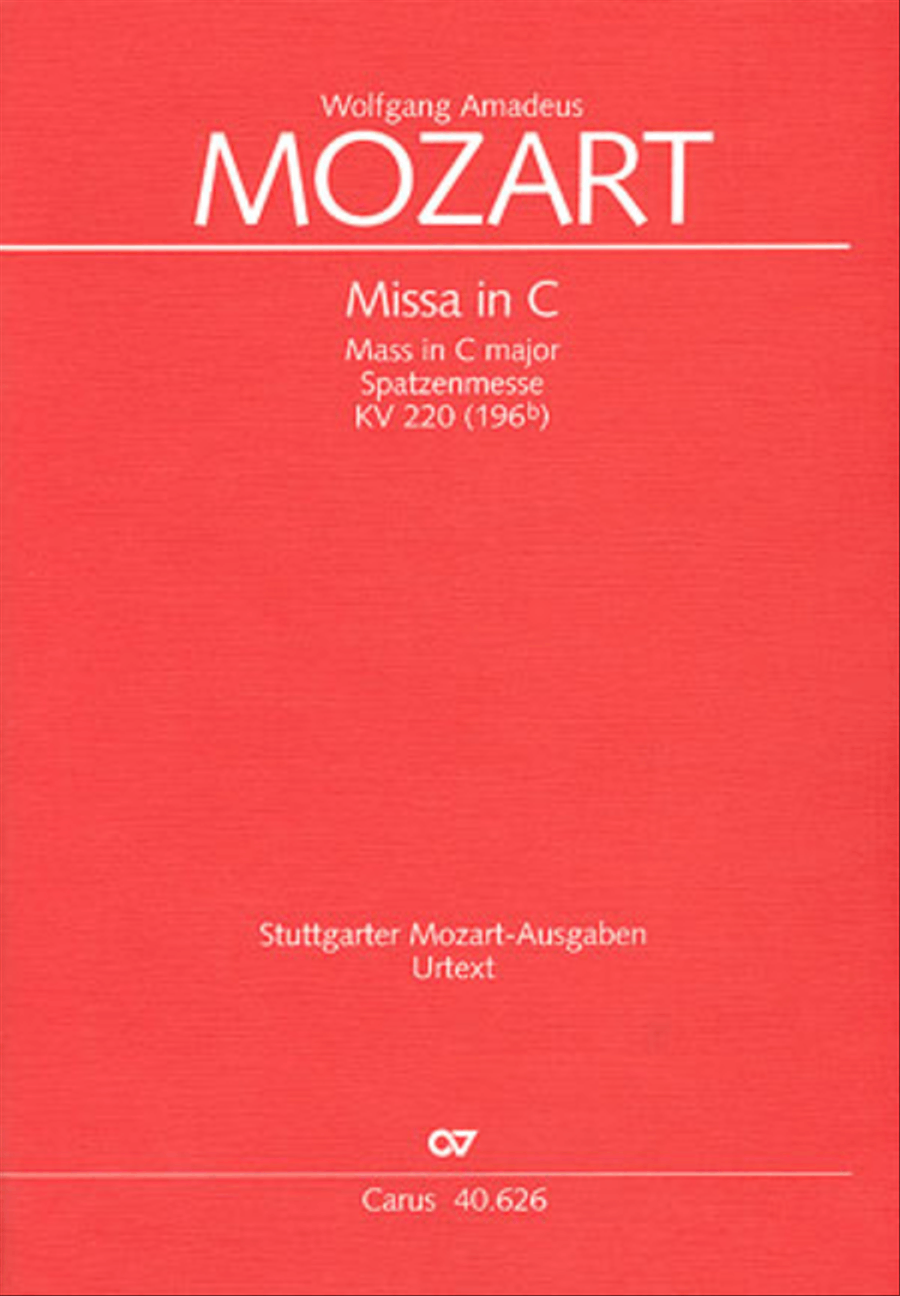 Mass in C Major 4-Part scores gallery preview page 1
