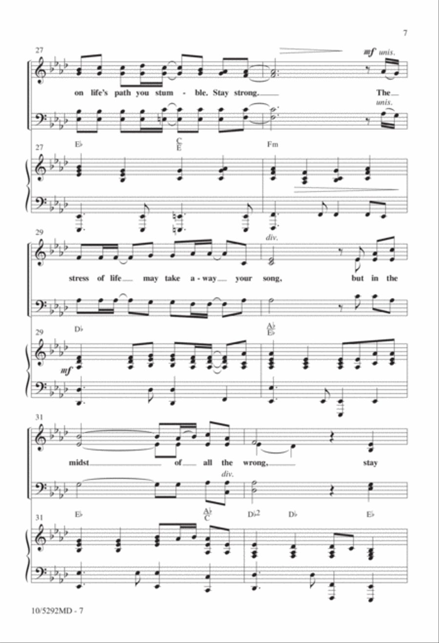 Stay Strong 4-Part scores gallery preview page 6