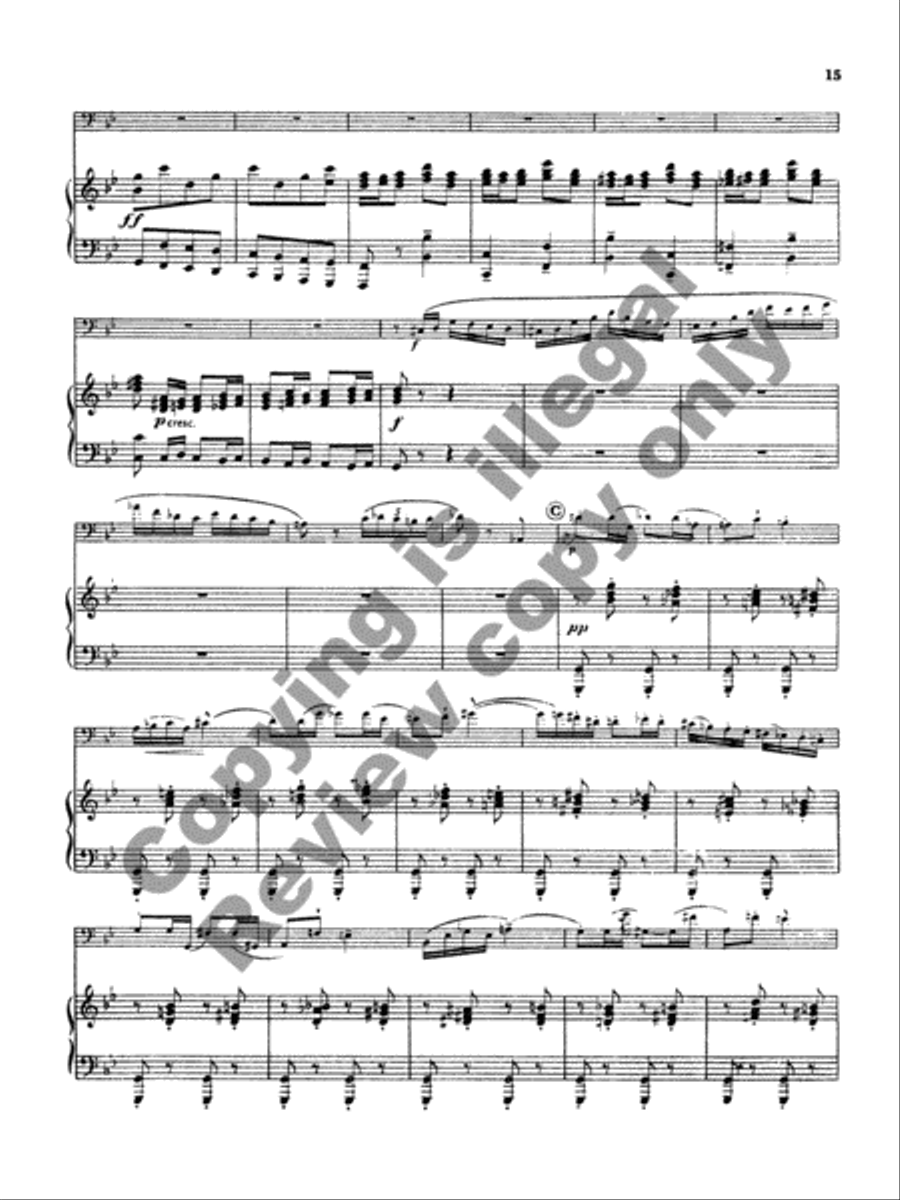 Concerto for Bassoon & Strings (or Band) Orchestra scores gallery preview page 19