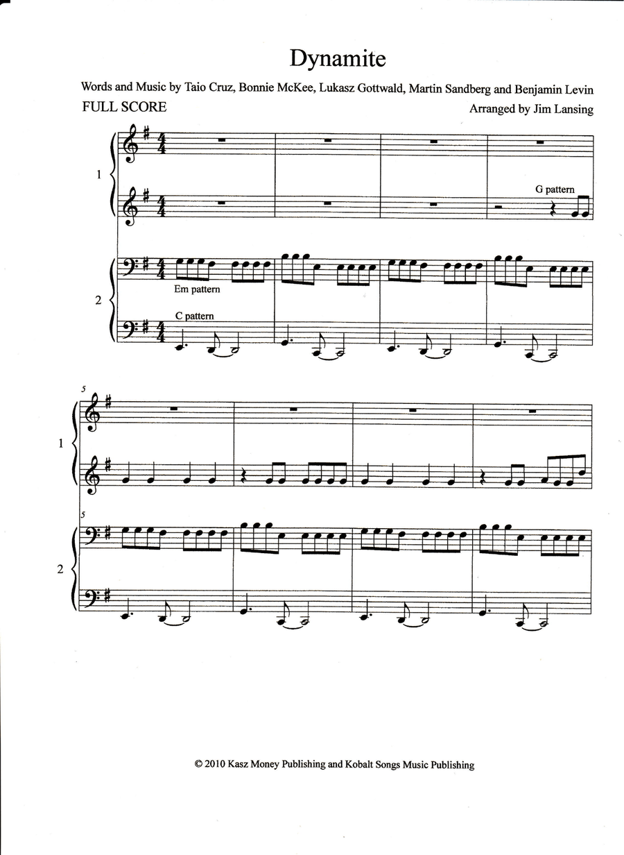 Dynamite Piano Method scores gallery preview page 2
