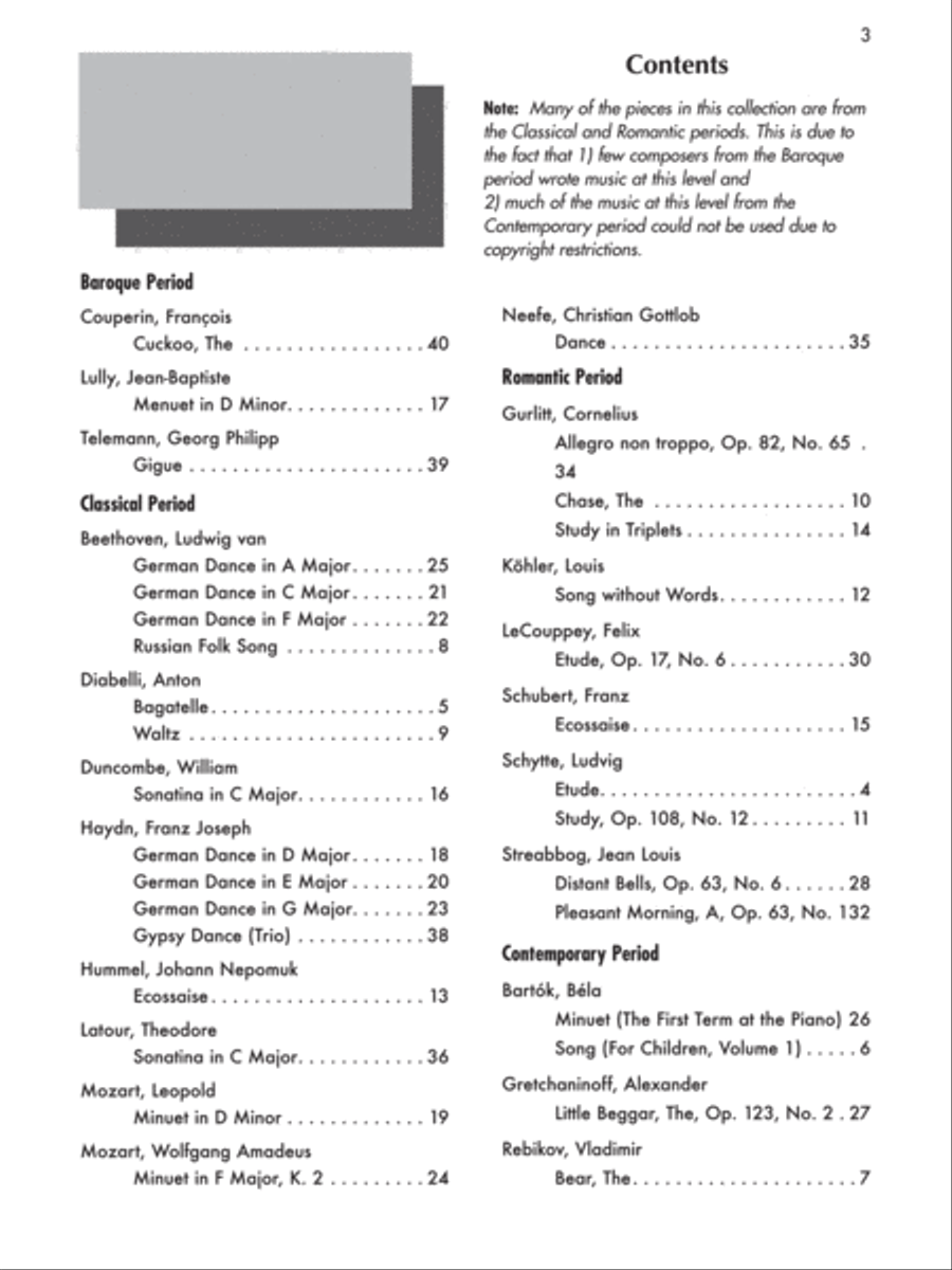 First Favorite Classics, Book 2 Easy Piano scores gallery preview page 3