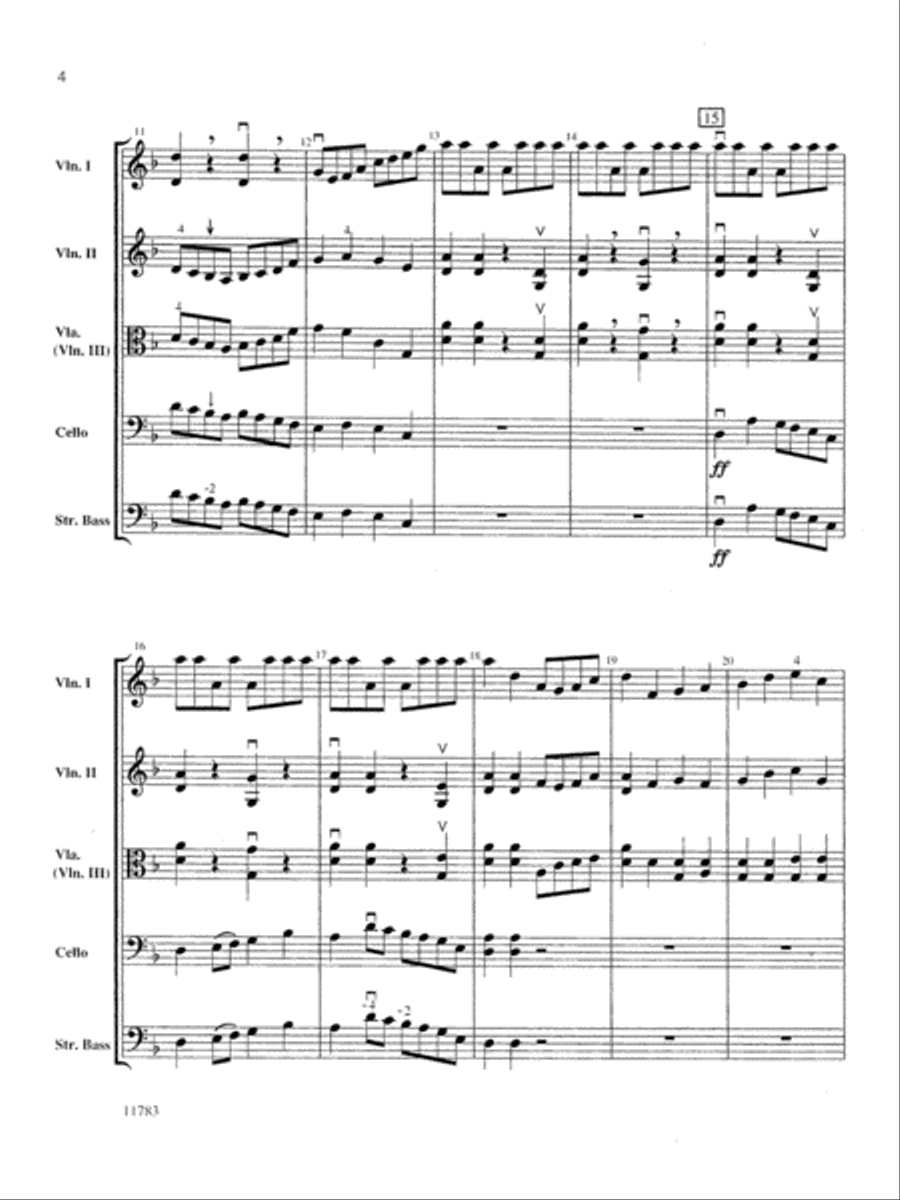 Arlington Sketches: Score String Orchestra scores gallery preview page 4