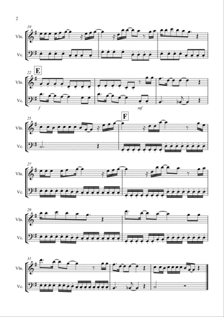 Let It Go (from Frozen) String Duet scores gallery preview page 2