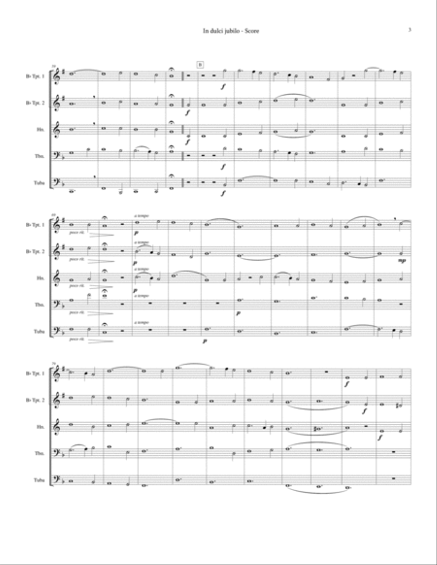 In dulci jubilo In dulci jubilo Brass Ensemble scores gallery preview page 4