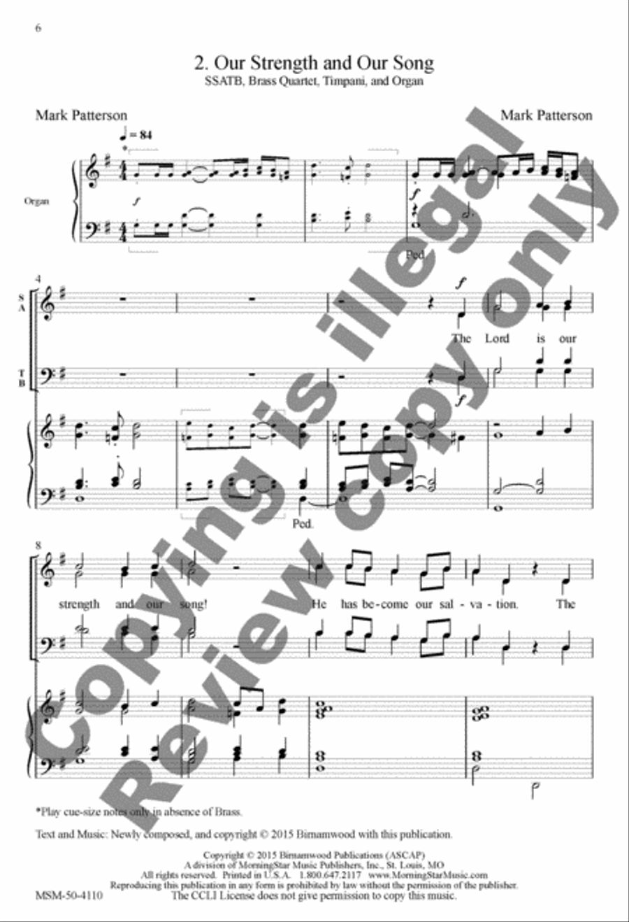 Easter Introit and Benediction 4-Part scores gallery preview page 6