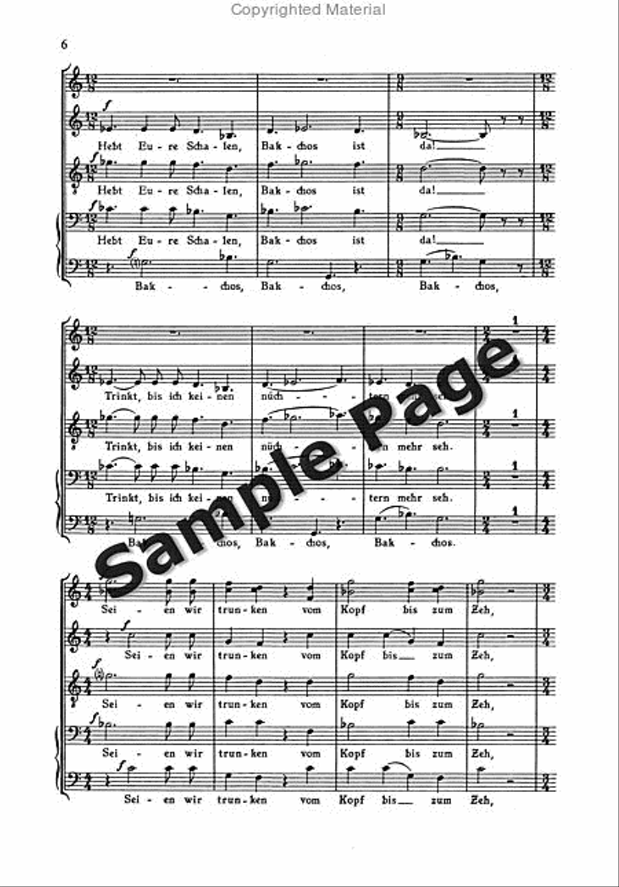 Italienisches Liederbuch 3 Ssatbb 4-Part scores gallery preview page 7