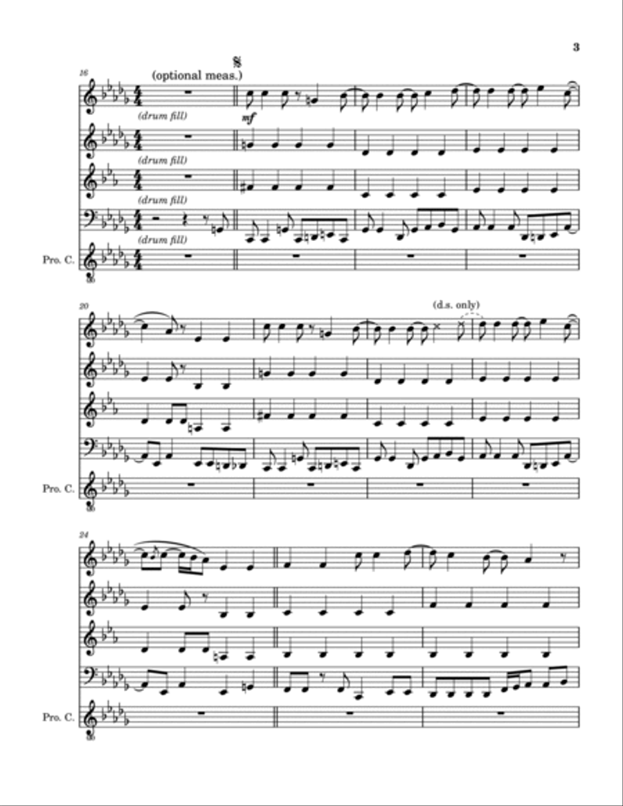 Someday (August 29, 1968) Woodwind Quartet scores gallery preview page 4