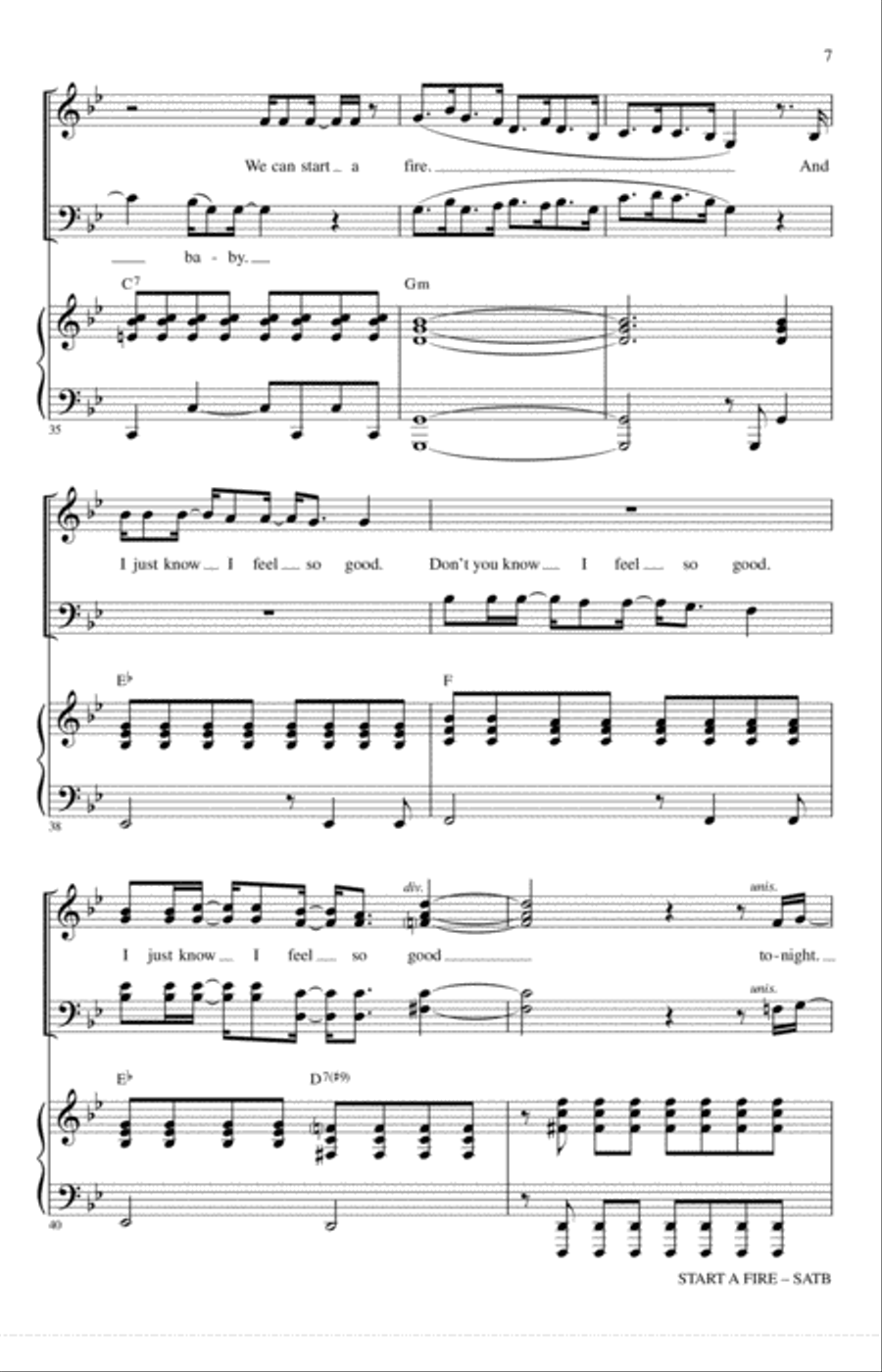 Start A Fire 4-Part scores gallery preview page 6