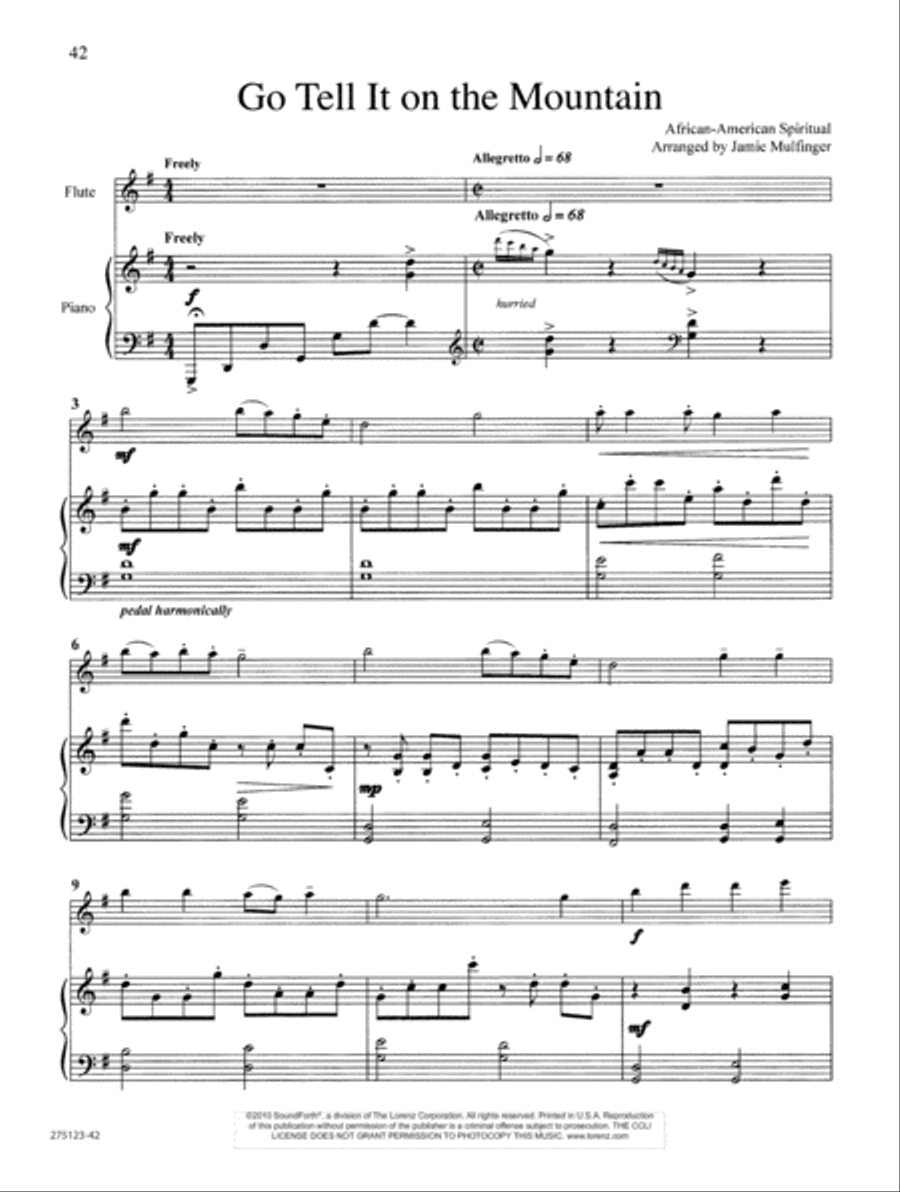 Christmas Journeys Flute Solo scores gallery preview page 20