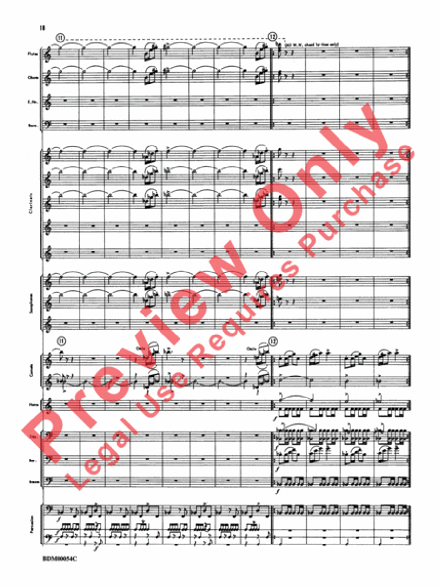 Symphonic Suite Concert Band scores gallery preview page 21