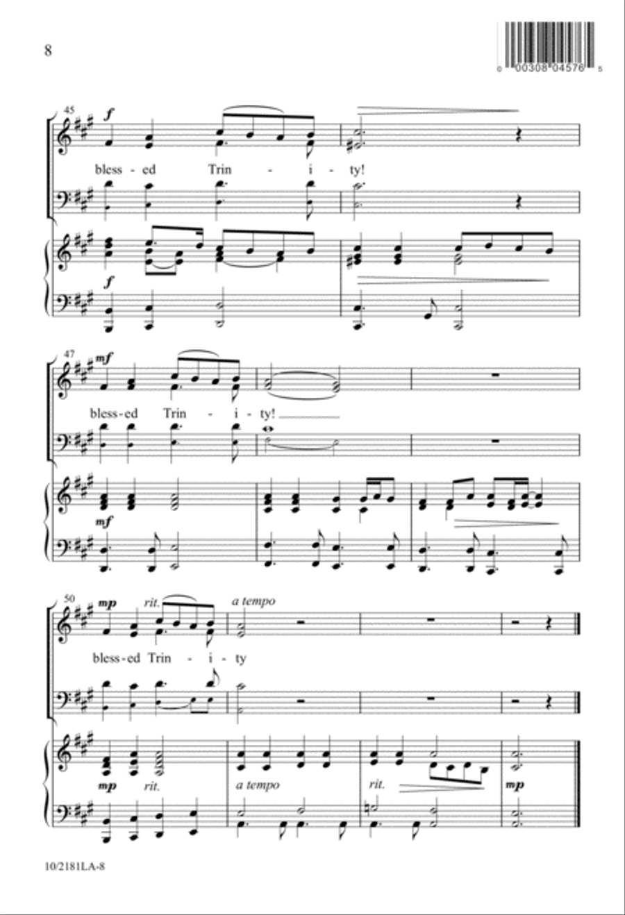 Blessed Trinity 4-Part scores gallery preview page 8