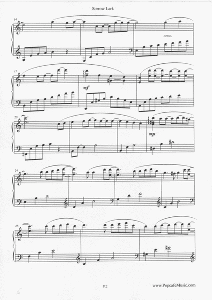 Sorrow Lark - Beautiful Piano Music No.5 image number null