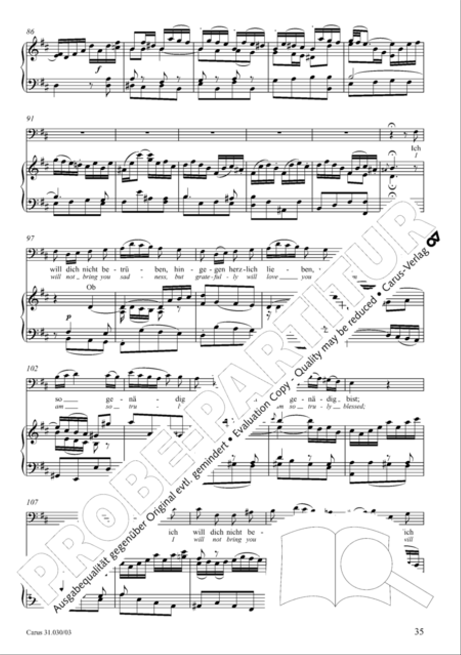 Joyful be, O ransomed flock (Freue dich, erloste Schar) 4-Part scores gallery preview page 36