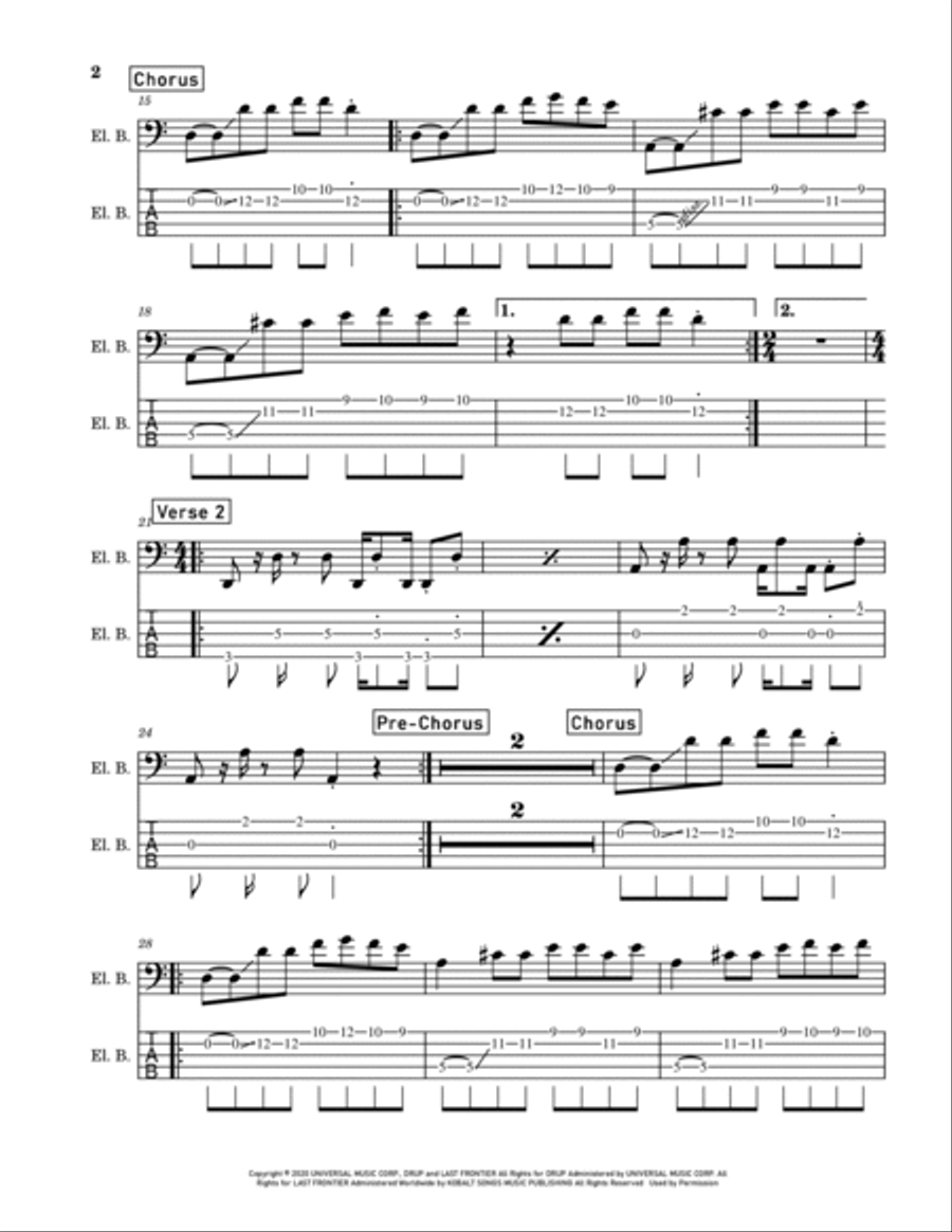 Therefore I Am Therefore I Am Guitar Tablature scores gallery preview page 2