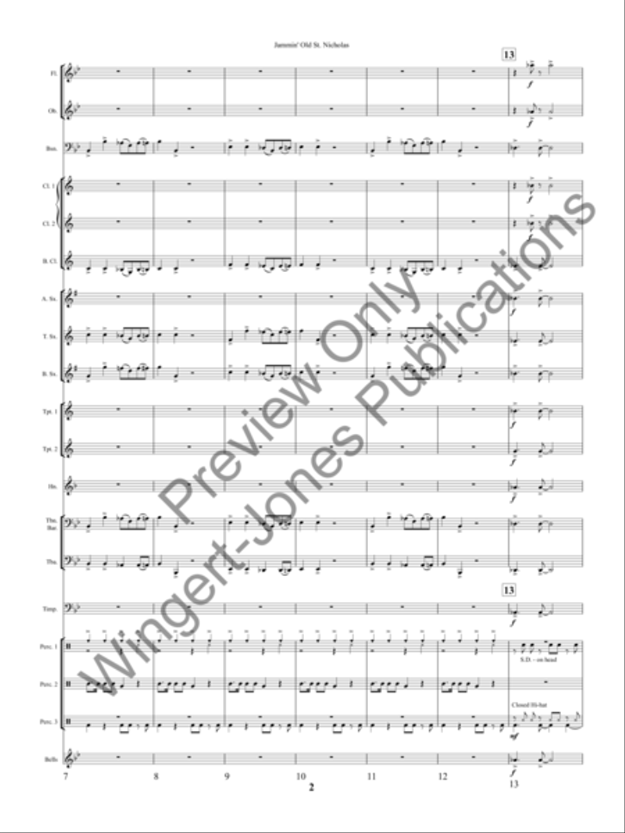 Jammin' Old St. Nicholas Concert Band scores gallery preview page 5