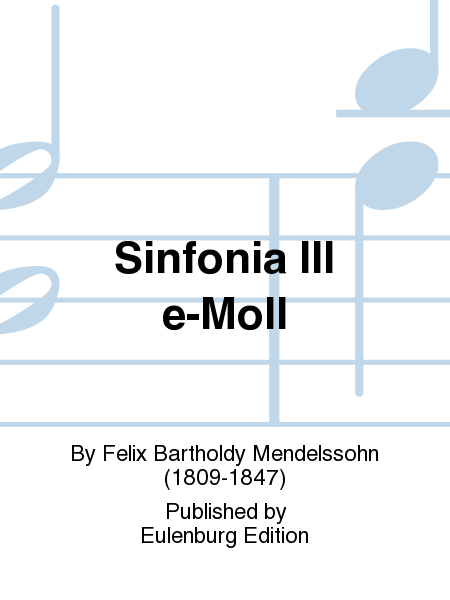 Sinfonia No. 3 in E minor MWV N 3
