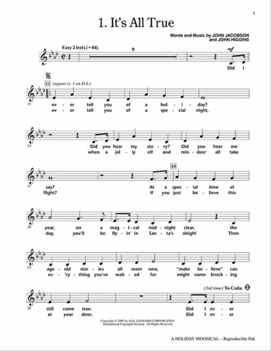 Holiday Moosical, A Holiday Moosical, A Choir scores gallery preview page 2