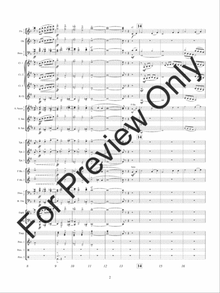 American Hymn Tune Sketches (Score) Concert Band scores gallery preview page 5