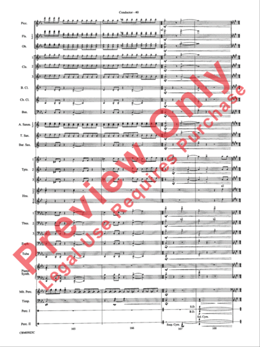 Symphonic Suite from Star Wars: Episode III Revenge of the Sith Concert Band scores gallery preview page 43