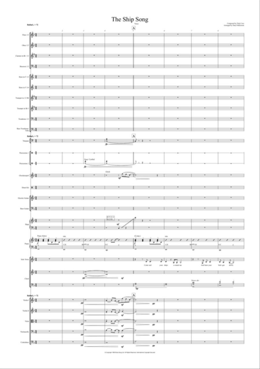 The Ship Song Full Orchestra scores gallery preview page 3