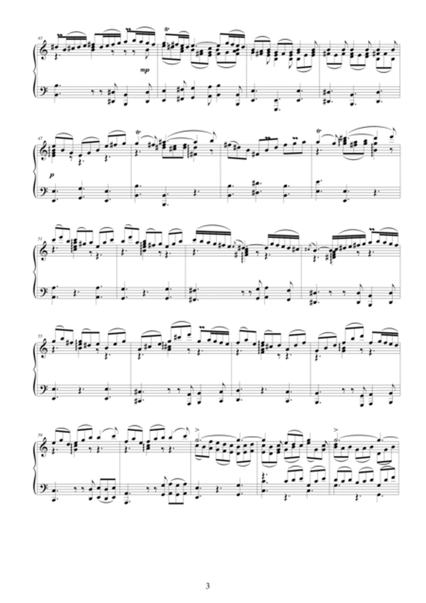 JS Bach Violin Concerto BWV 1041-3_Allegro assai-Piano solo image number null