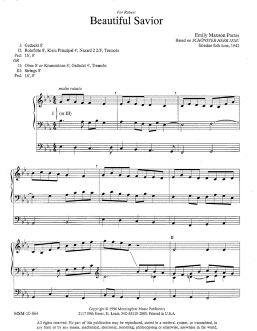 Three Quiet Hymn Settings Organ scores gallery preview page 2