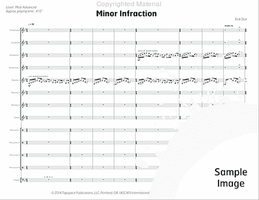Minor Infraction Percussion Ensemble scores gallery preview page 5