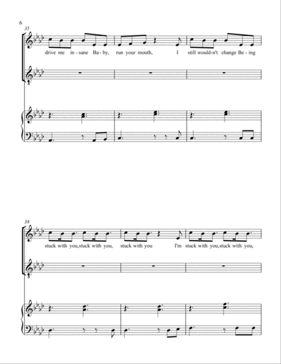 Stuck With U High Voice scores gallery preview page 6