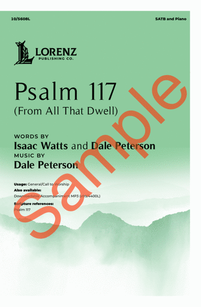 Psalm 117 (From All That Dwell) image number null
