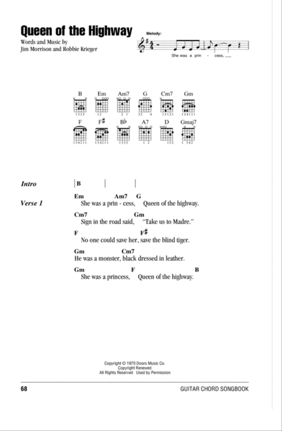 Queen Of The Highway Queen Of The Highway Acoustic Guitar scores gallery preview page 1