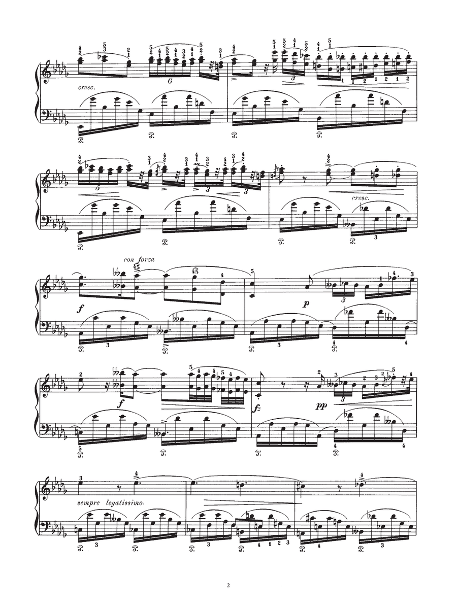 Nocturne in D Flat Major, Op.27 No.2 Piano Solo scores gallery preview page 2